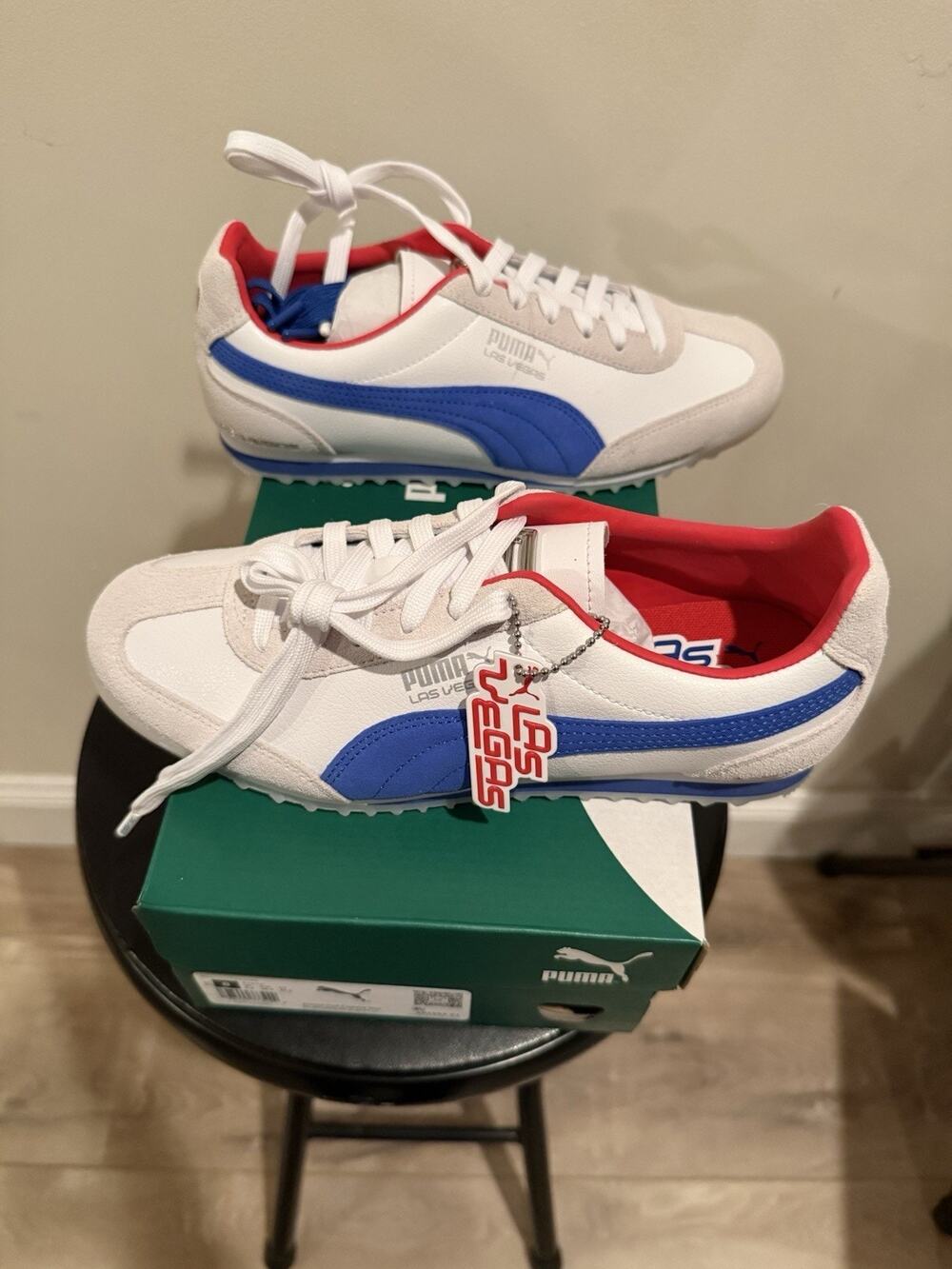 Puma Arizona Club Flagship White Blue Red – Women’s Size 8 – Brand New w/ Box